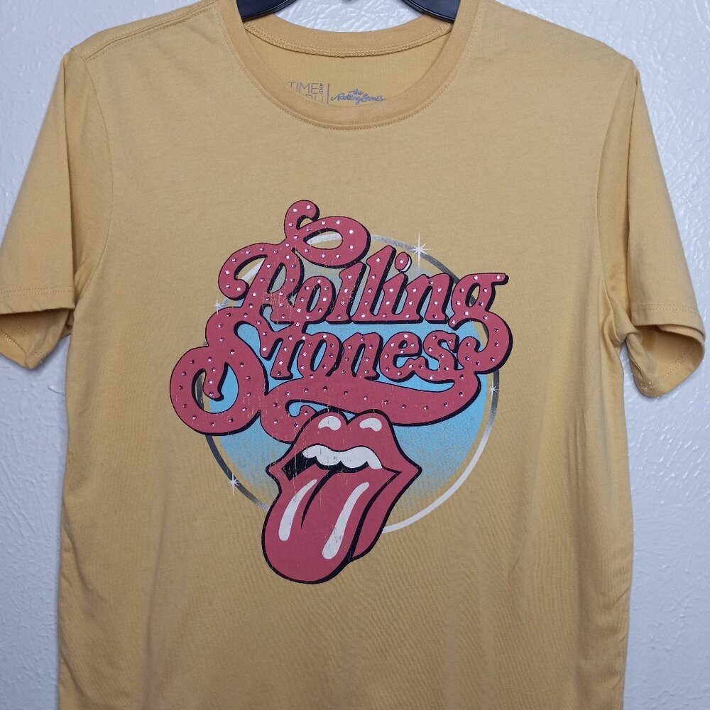 Rolling Stones yellow/mustard color t-shirt Size XS